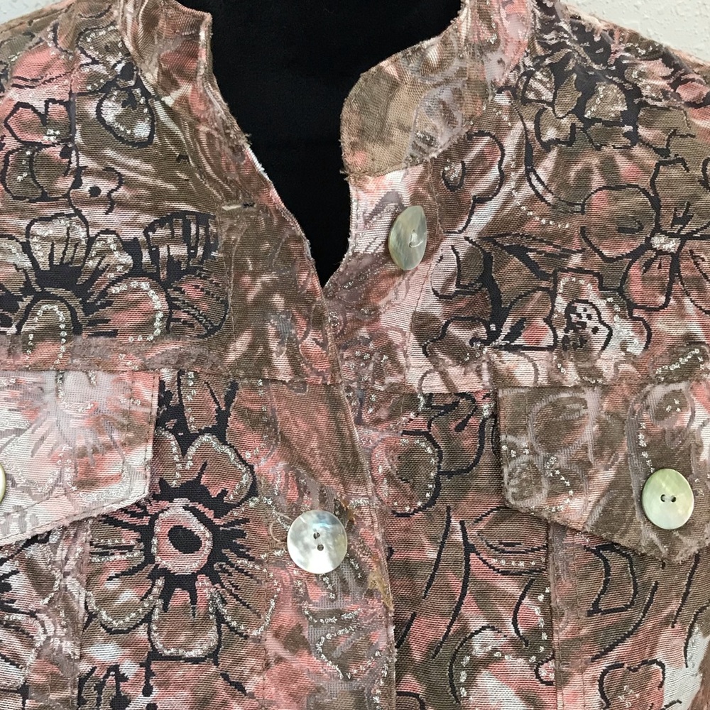 Ruby Rd. Sheer Printed Jacket - Picture 4 of 9